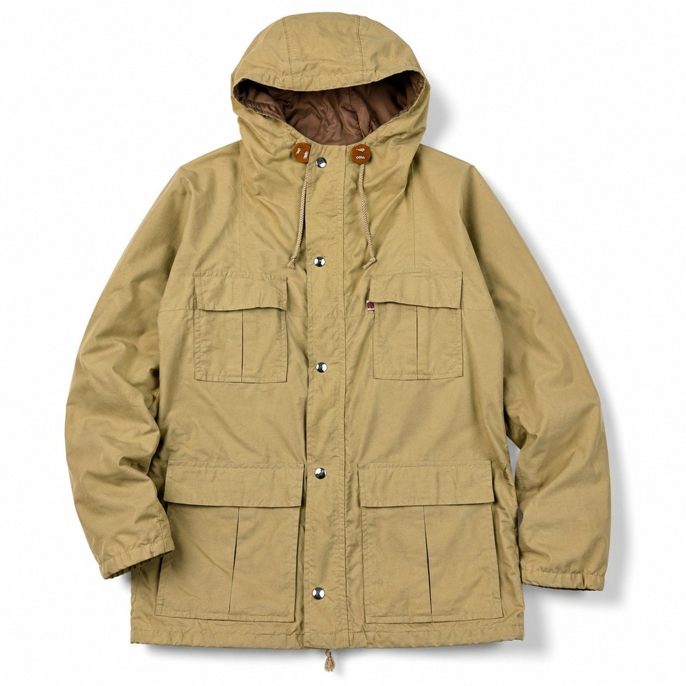 Vintage Ancient Mariner Gore-Tex Jacket Women's M Tan Made Canada Hooded Parka